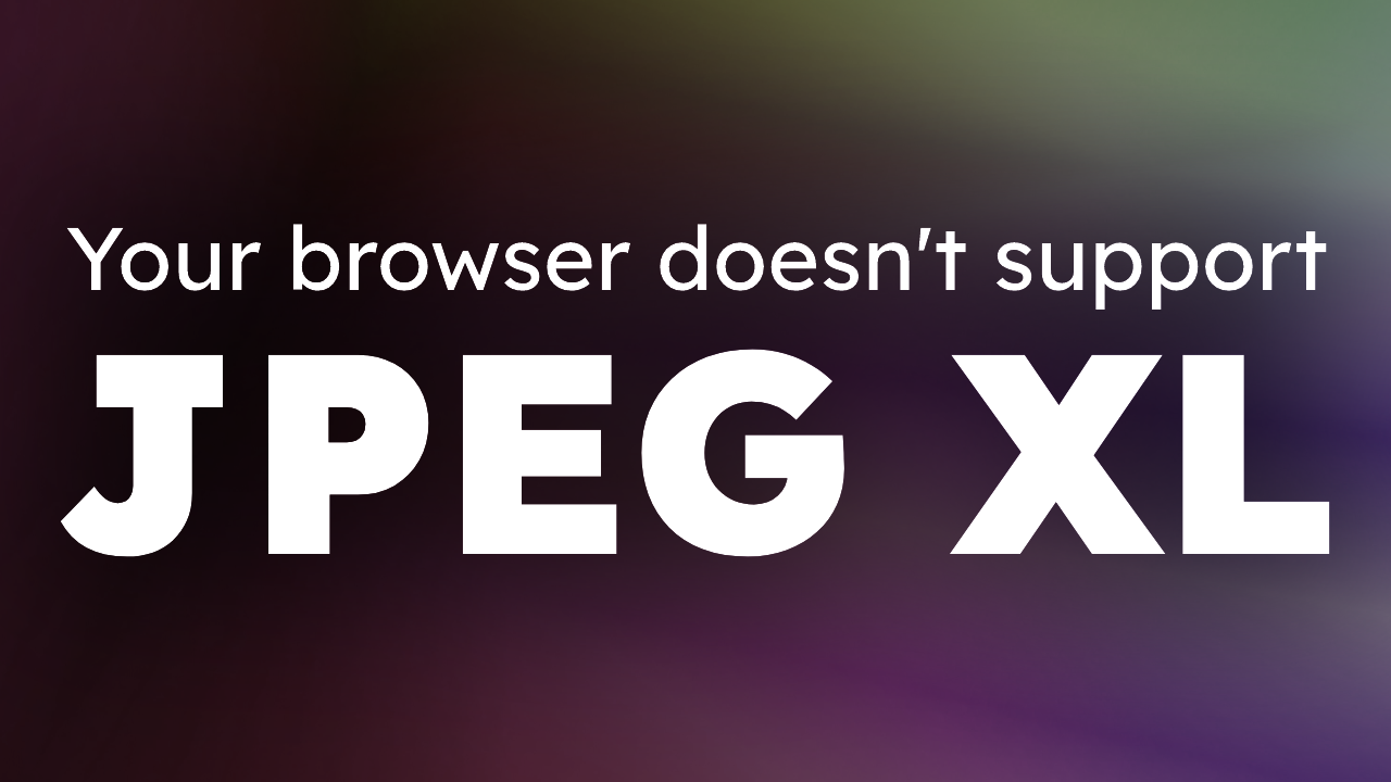 Image stating 'Your browser supports JPEG XL' or 'Your browser doesn't support JPEG XL' depending on browser support.